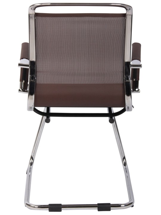 Bezoekersstoel Barnet Mesh, bruin