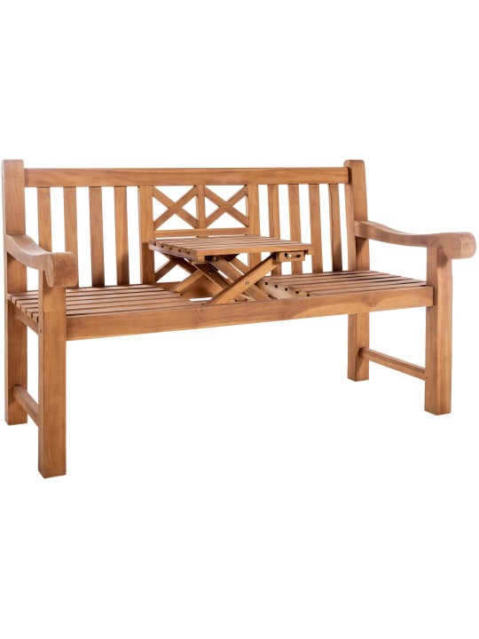 Teakhouten bank Luka 150 cm, teak Teakhouten bank Luka 150 cm, teak