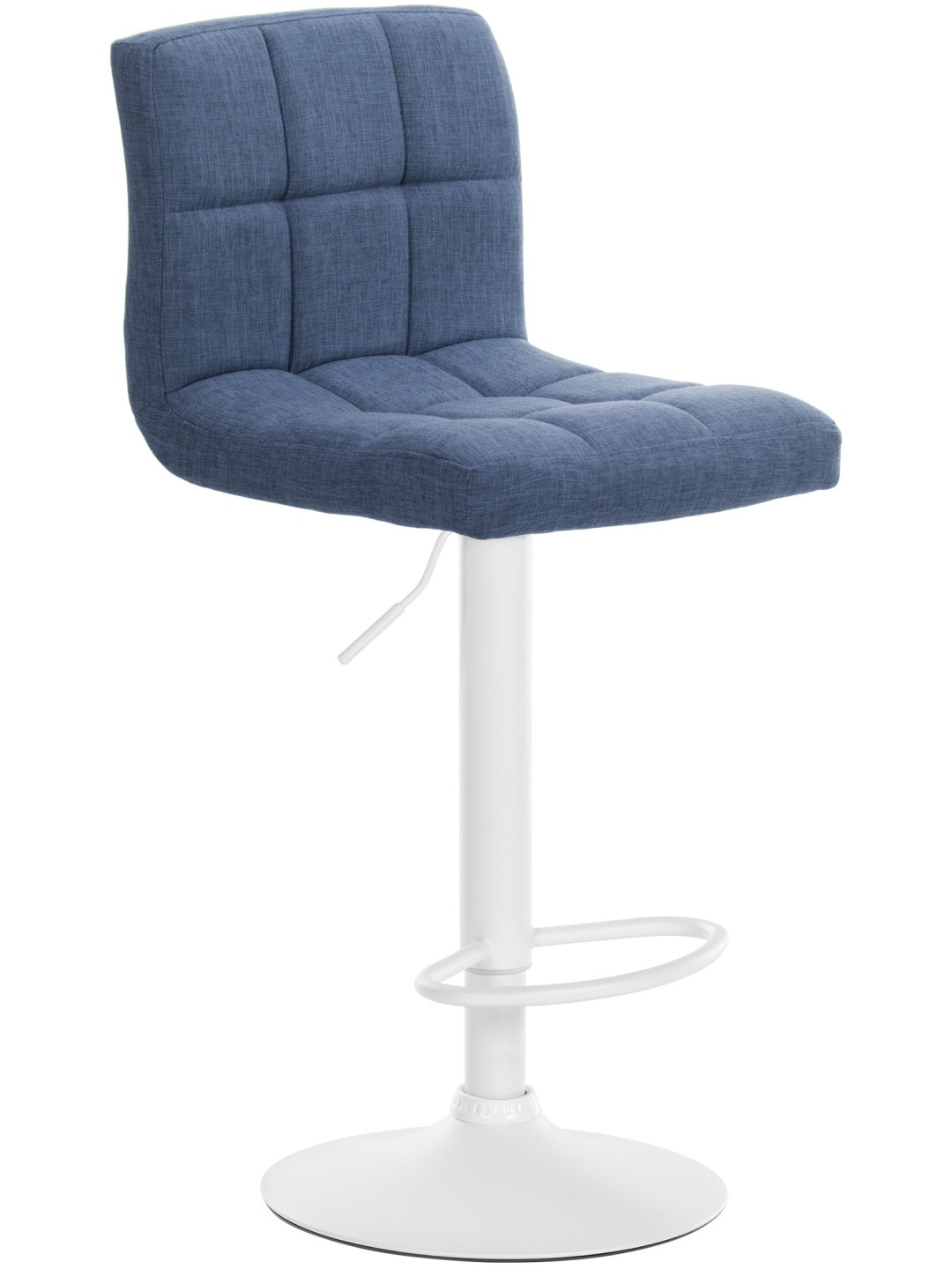 Barkruk Calma stof, blauw