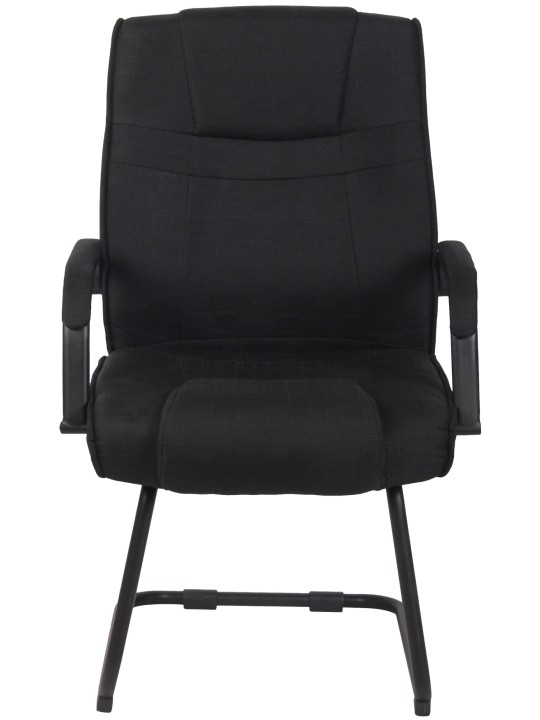 Bezoekersstoel Attila stof, zwart/zwart