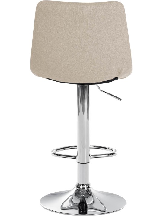 Barkruk Jerry stof chroom, crème Barkruk Jerry stof chroom, crème