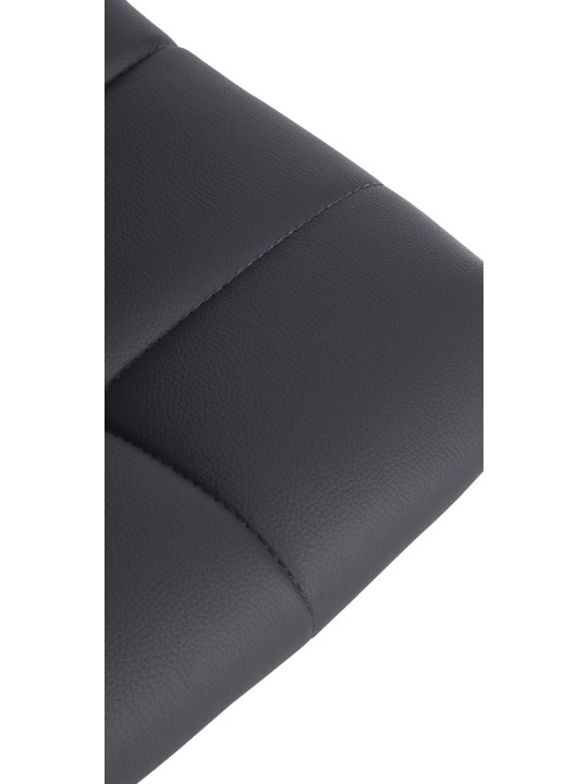 Barkruk Jerry kunstleer chroom, grijs