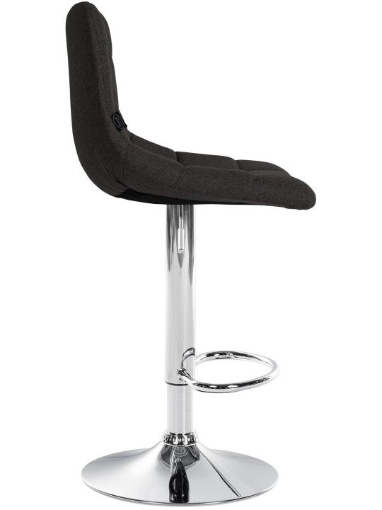 Barkruk Jerry stof chroom, zwart Barkruk Jerry stof chroom, zwart