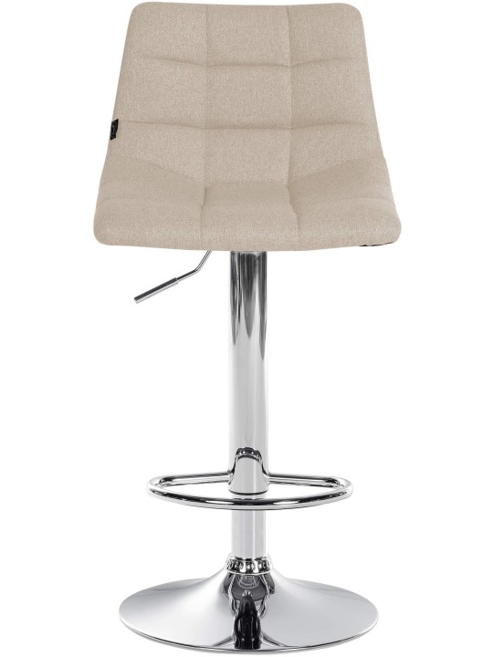 Barkruk Jerry stof chroom, crème Barkruk Jerry stof chroom, crème