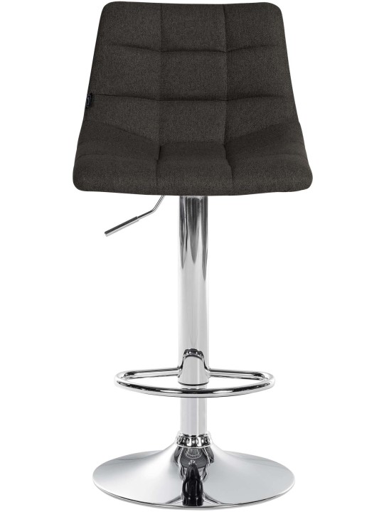 Barkruk Jerry stof chroom, donkergrijs Barkruk Jerry stof chroom, donkergrijs