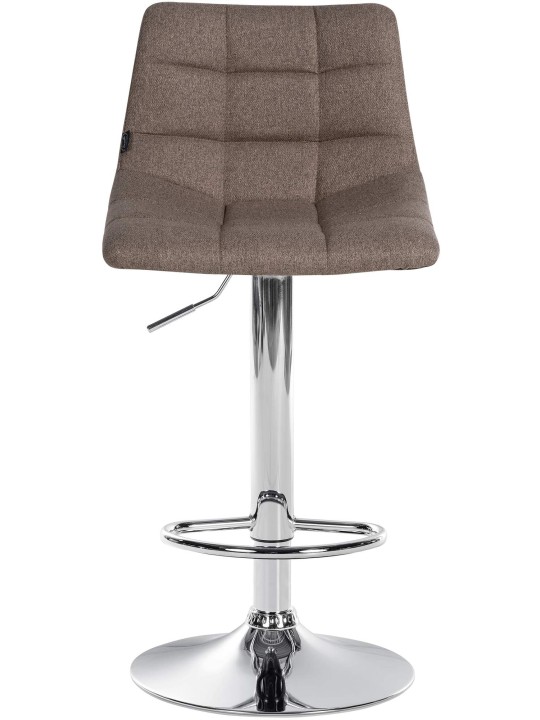 Barkruk Jerry stof chroom, taupe Barkruk Jerry stof chroom, taupe