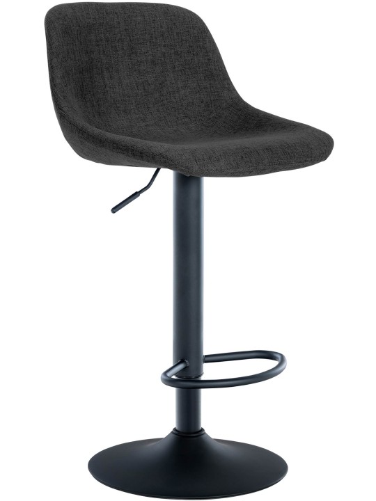 Barkruk loft stof, zwart