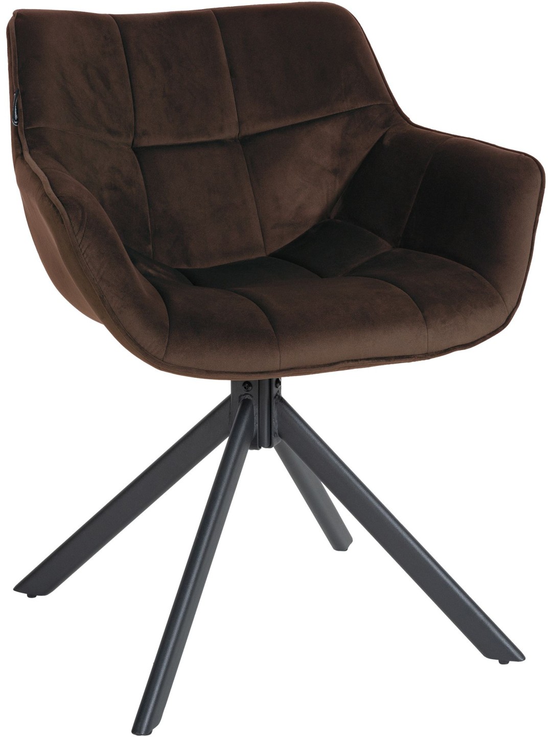 Stoel Westport Fluweel, bruin