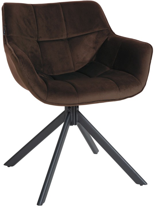 Stoel Westport Fluweel, bruin Stoel Westport Fluweel, bruin