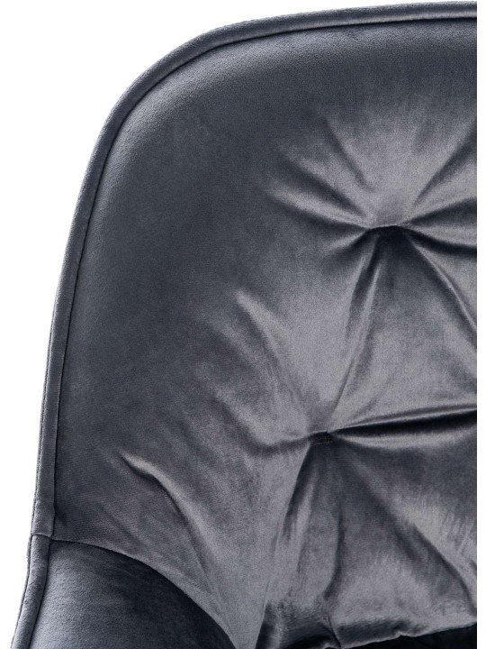 Barkruk Gibson 76 fluweel, donkergrijs Barkruk Gibson 76 fluweel, donkergrijs