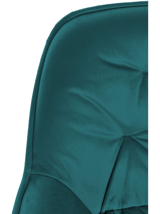 Set van 2 barkrukken Gibson 76 fluweel, donkergroen