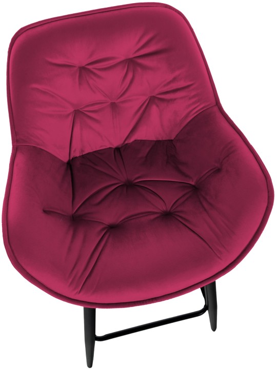 Set van 2 barkrukken Gibson 76 fluweel, lila