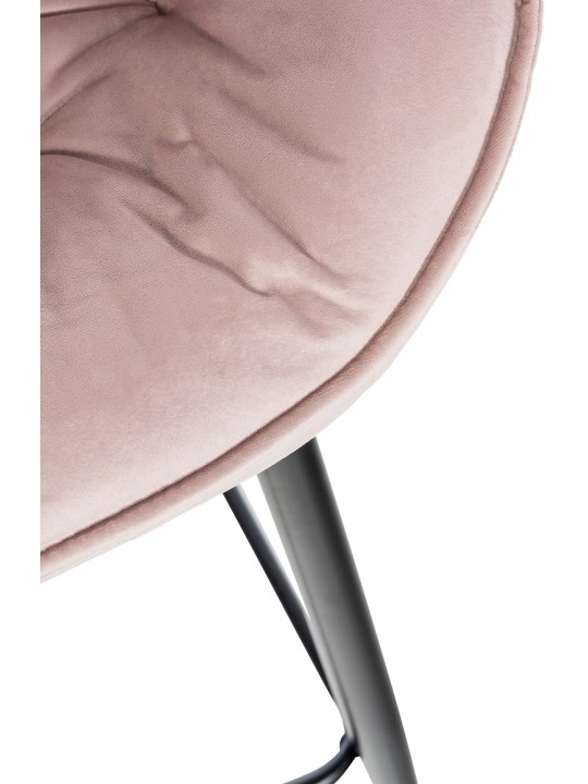 Set van 2 barkrukken Gibson 76 fluweel, roze