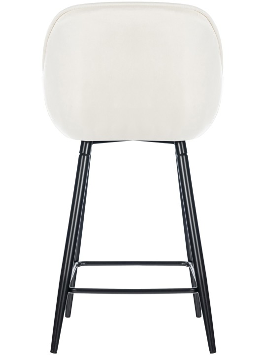 Set van 2 barkrukken Gibson 76 fluweel, crème