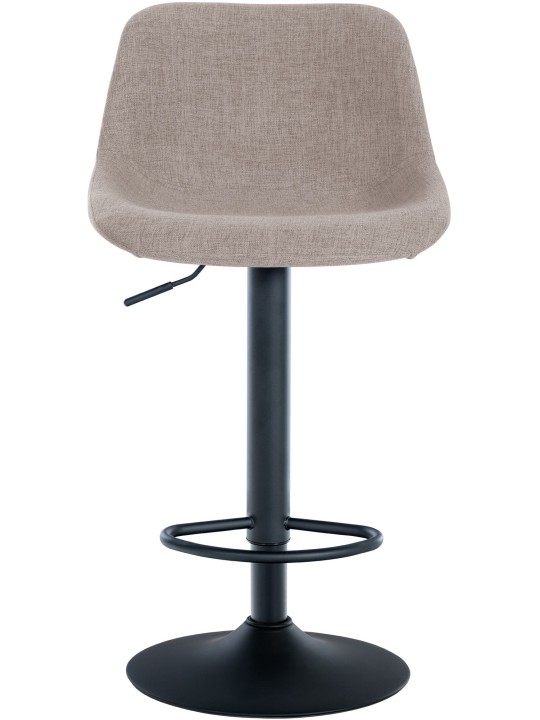 Set van 2 barkrukken loft stof, taupe