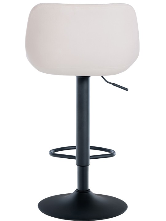 Set van 2 barkrukken loft fluweel, crème