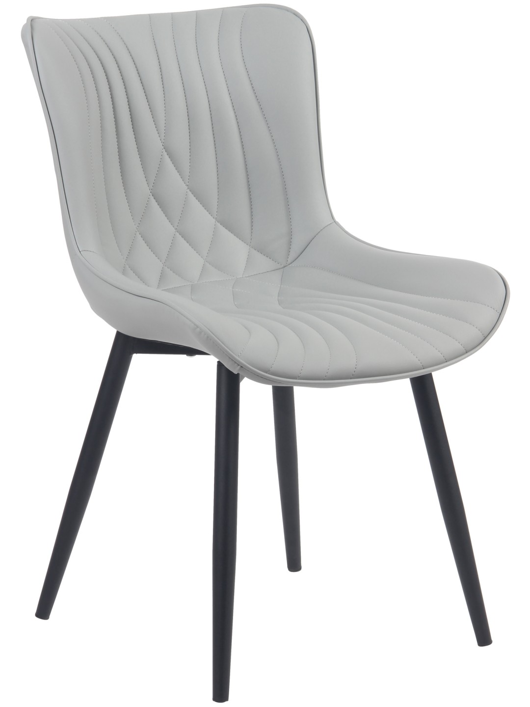 Stoel Brady kunstleer, grijs