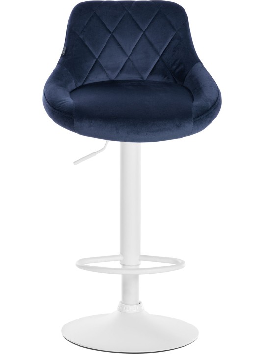Barkruk Lazio fluweel, blauw