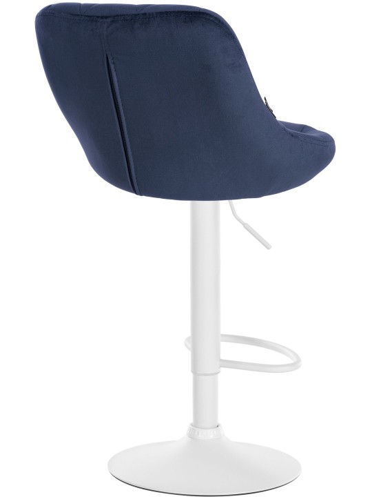 Barkruk Lazio fluweel, blauw