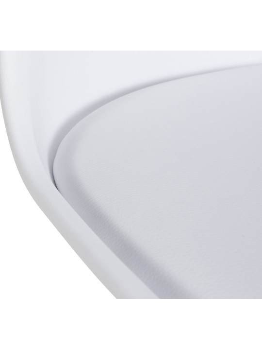 Set van 6 Ramsey eetkamerstoelen, wit