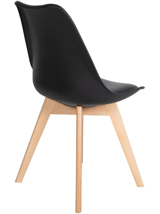 Set van 6 Ramsey eetkamerstoelen, zwart