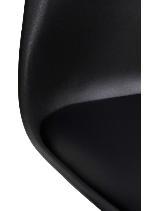 Set van 6 Ramsey eetkamerstoelen, zwart