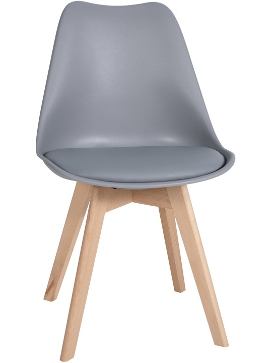 Set van 6 Ramsey eetkamerstoelen, grijs