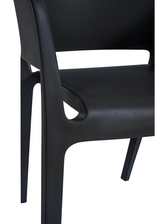 Stapelstoel Puebla, zwart Stapelstoel Puebla, zwart