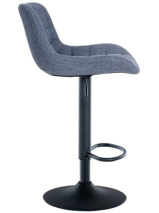 Barkruk Tover stof, blauw