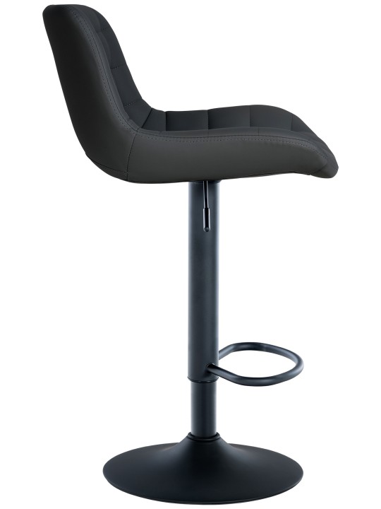 Barkruk Tover kunstleer, zwart