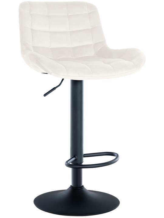 Barkruk Tover fluweel, crème