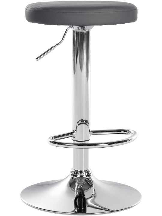 Barkruk Ponte kunstleer chroom, grijs