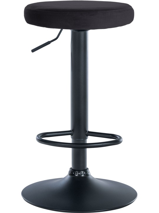 Barkruk Ponte fluweel, zwart