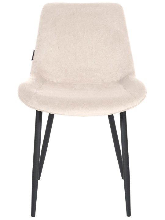 Eetkamerstoel Victoria fluweel, crème