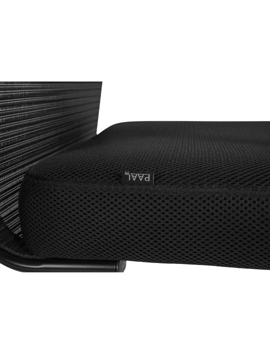 Set van 2 bezoekersstoelen Denny, zwart