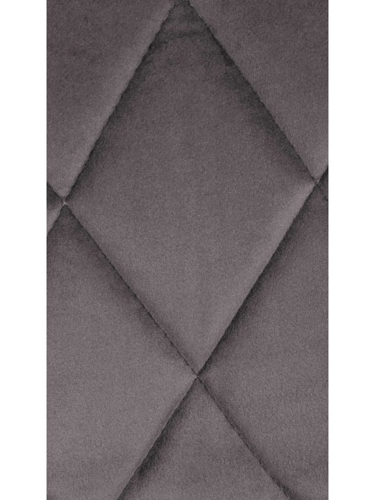 Barkruk Lazio fluweel chroom, grijs