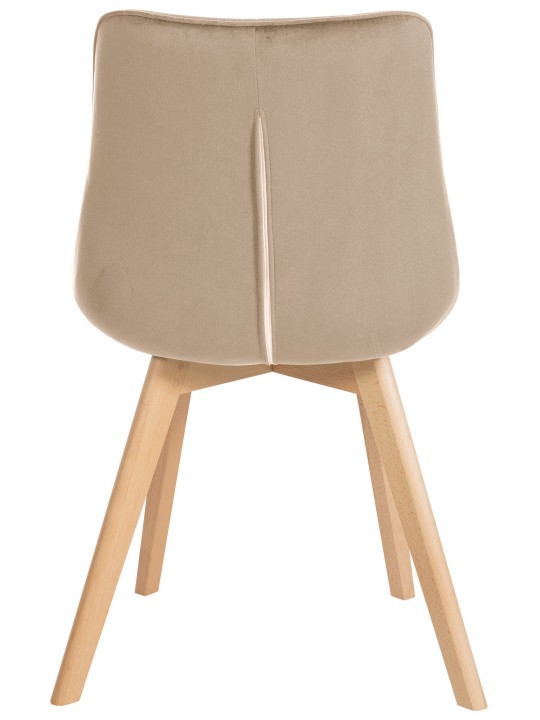 Stoel Brook fluweel, bruin