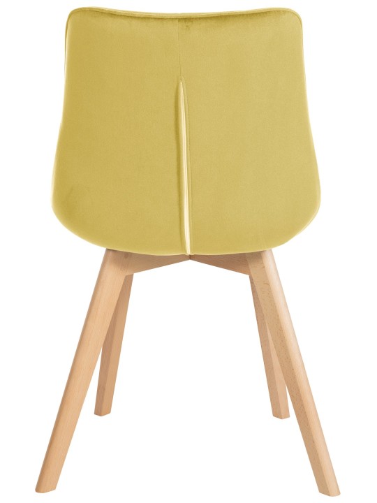 Stoel Brook fluweel, geel Stoel Brook fluweel, geel