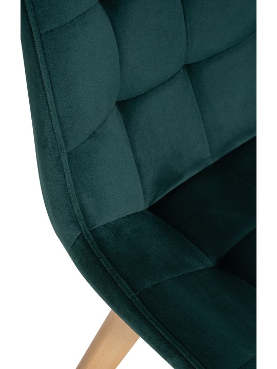 Stoel Brook fluweel, groen