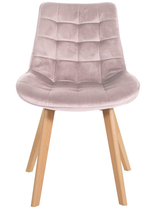 Stoel Brook fluweel, roze