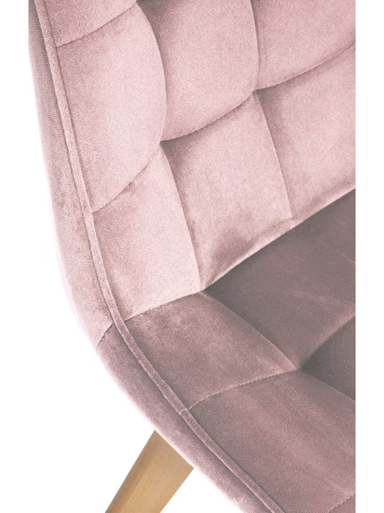 Stoel Brook fluweel, roze