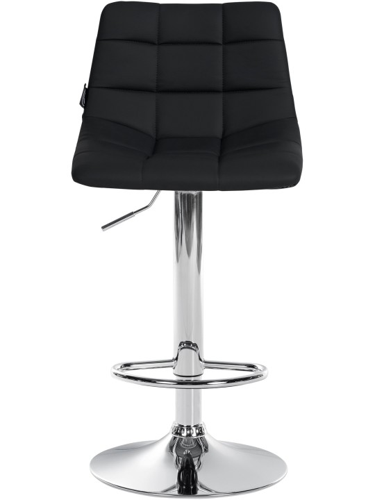 Set van 2 barkrukken Jerry kunstleer chroom, zwart