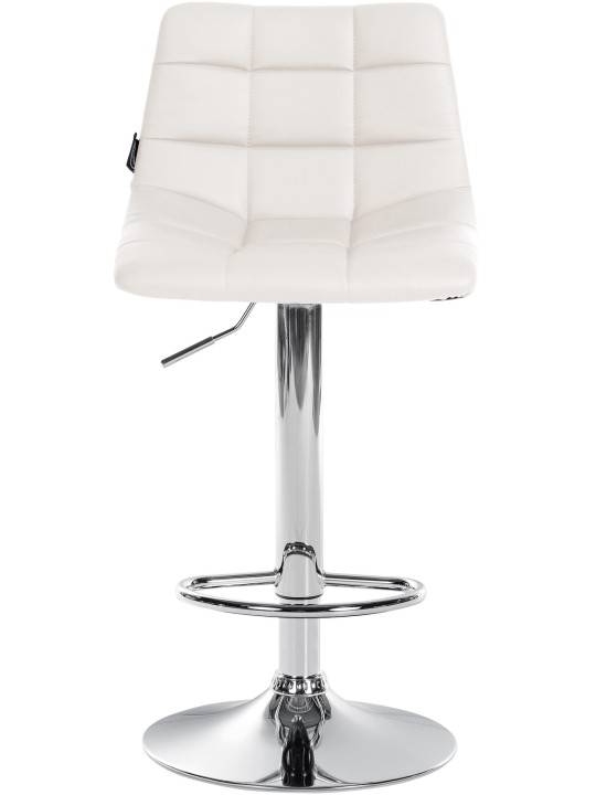 Set van 2 barkrukken Jerry kunstleer chroom, wit