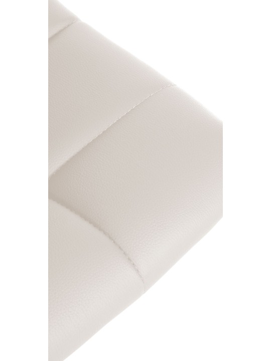 Set van 2 barkrukken Jerry kunstleer chroom, wit