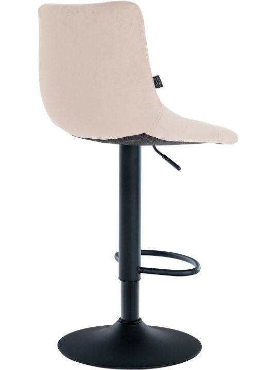 Set van 2 barkrukken Jerry fluweel, beige