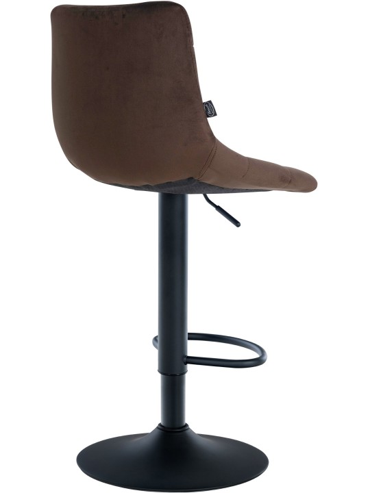 Set van 2 barkrukken Jerry fluweel, bruin