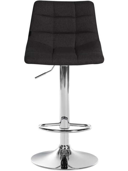 Set van 2 barkrukken Jerry stof chroom, zwart