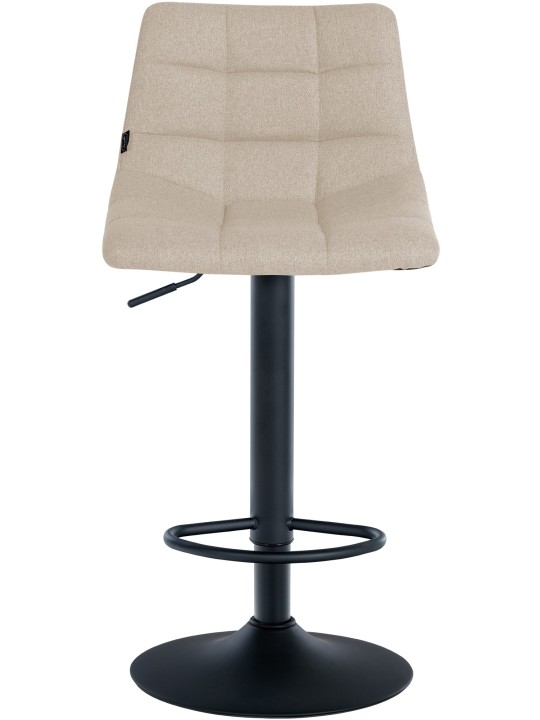 Set van 2 barkrukken Jerry stof, crème