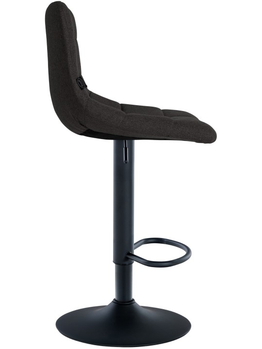 Set van 2 barkrukken Jerry stof, zwart