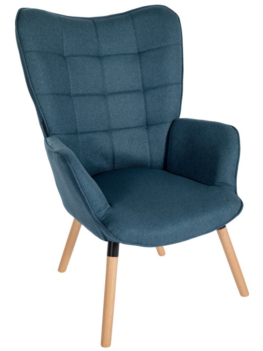 Fauteuil Tuinstof, blauw Fauteuil Tuinstof, blauw